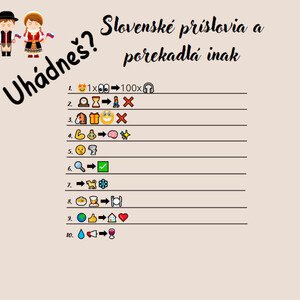 Slovenské príslovia a porekadlá inak