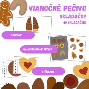 VIANOČNÉ PEČIVO - skladačky