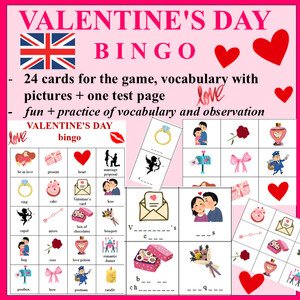 Valentines day bingo