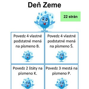 Slovné druhy Deň Zeme, voda