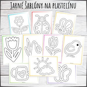 Šablóny na plastelínu - jaro