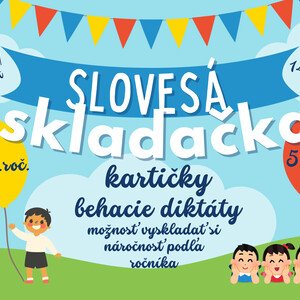 Slovesá - skladačka, behací diktát