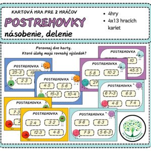 POSTREHOVKY násobenie, delenie