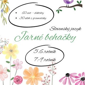 Jarné behačky - diktaty 2.st.+gramatika