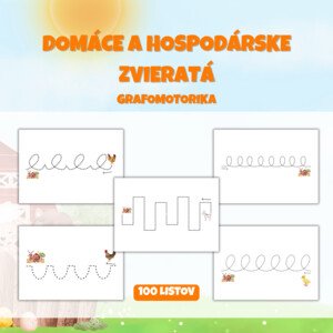 DOMÁCE A HOSPODÁRSKE ZVIERATÁ - brožúra - grafomotorika