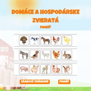 DOMÁCE A HOSPODÁRSKE ZVIERATÁ - pamäť