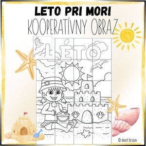 Letný kooperatívny obraz - Pri mori