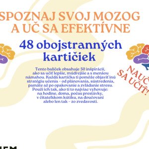 48 obojstranných kartičiek - Spoznaj svoj mozog