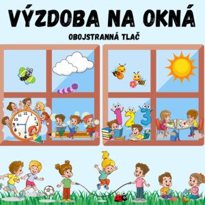 Výzdoba na okná - deti - škola 