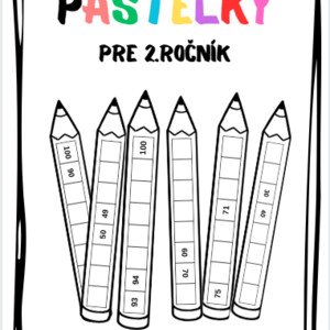 ✏️Pastelky - číselný rad (do 100)✏️