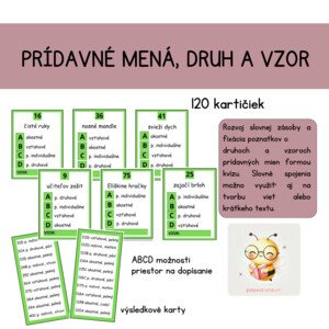 Druhy a vzory prídavných mien 