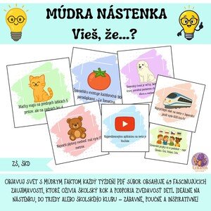 Múdra nástenka/ Vieš, že.... 