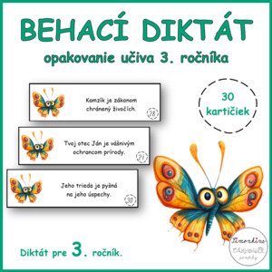 Behací diktát - opakovanie učiva 3. ročníka