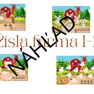 Čísla 1-10 Farma