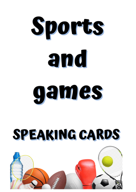 SPORTS AND GAMES - Speaking cards - Anglický jazyk | UčiteliaUčiteľom.sk
