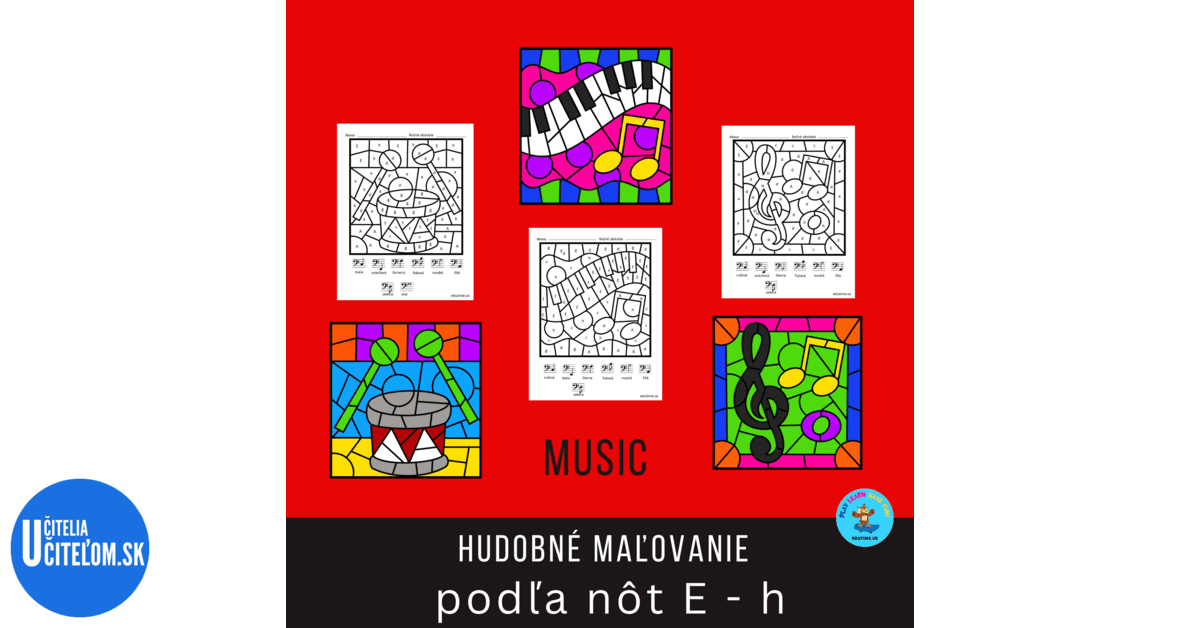 Hudobné maľovanie podľa nôt E-h - Music - Hudobná výchova ...