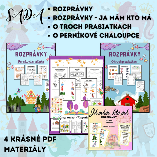 SADA ROZPRÁVKY - 4 PDF - Nepriradené k predmetu | UčiteliaUčiteľom.sk