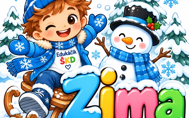 ❄️Zima-Tematické dni, výzdoba, karty....