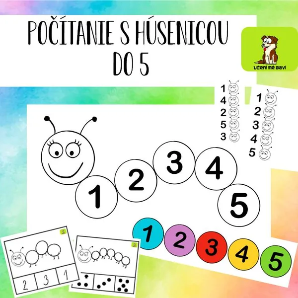 POČÍTANIE DO 5 S HÚSENICOU