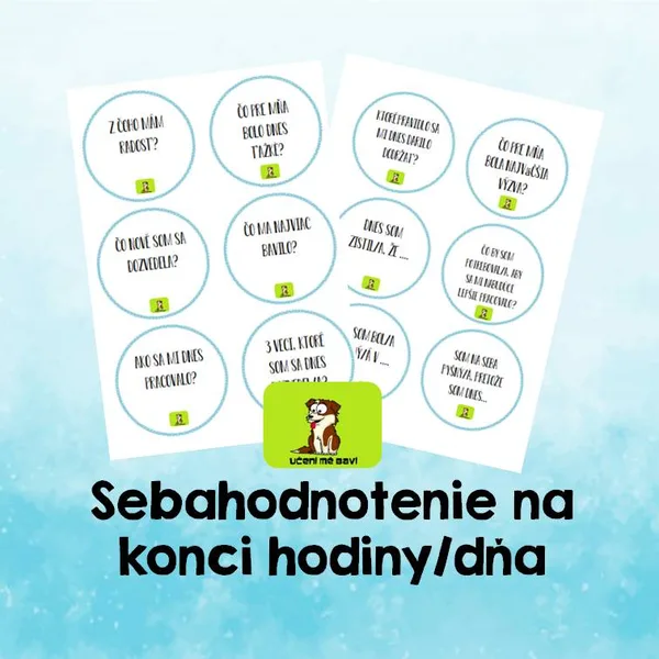 Sebahodnotenie na konci hodiny/dňa