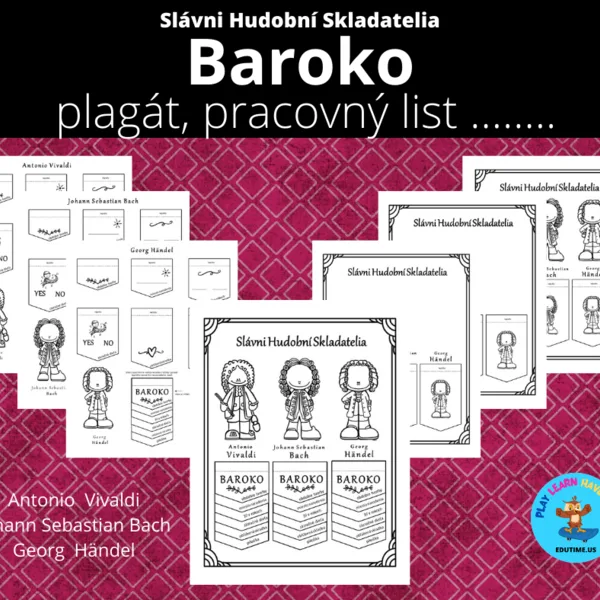 Slávni Hudobní Skladatelia - Baroko/ flapbook 