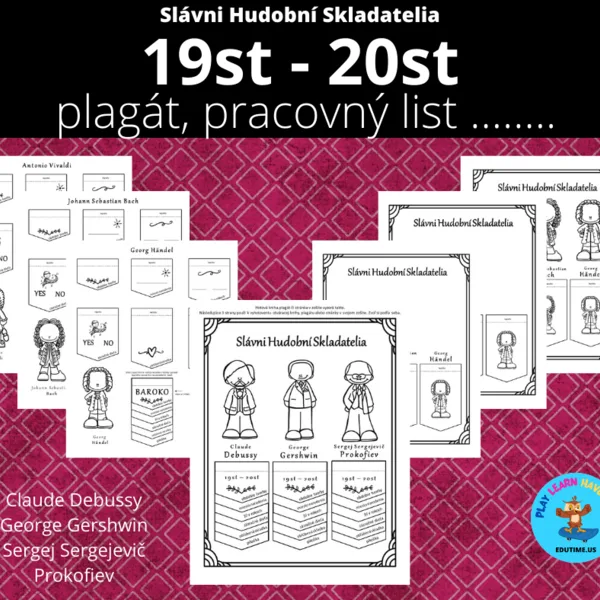 Slávni Hudobní Skladatelia - 19st - 20st / flapbook 