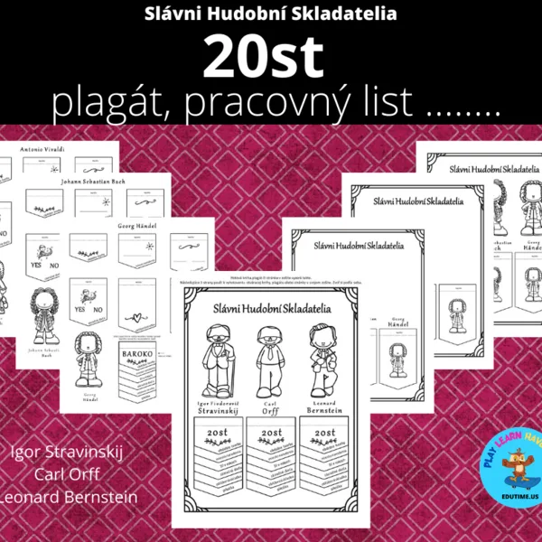 Slávni Hudobní Skladatelia - 20st / flapbook 