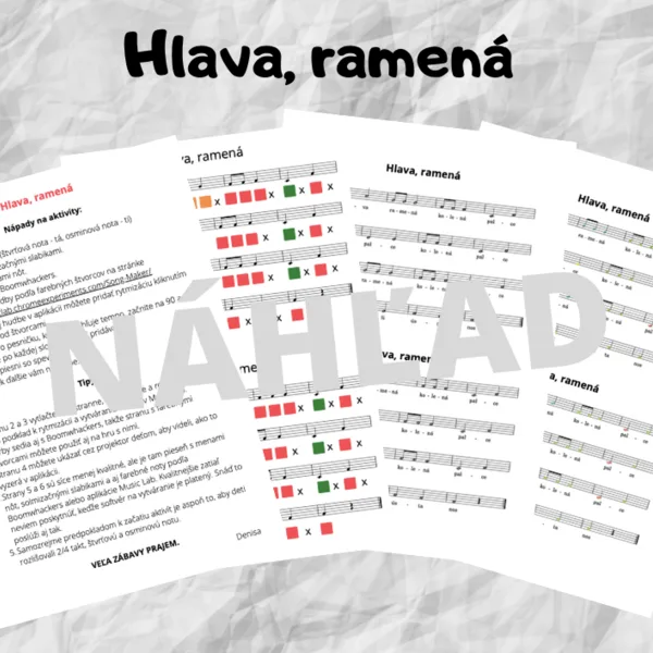 Hlava, ramená - aktivita nielen k Chrome Music Lab