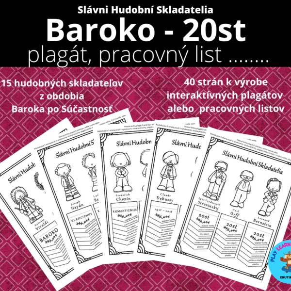 Slávni Hudobní Skladatelia - flapbook BUNDLE
