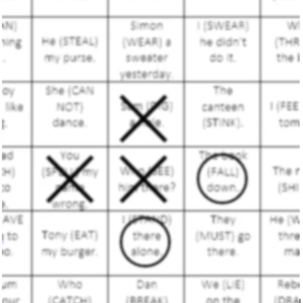 Piškvorky (Noughts and crosses s gramatikou)
