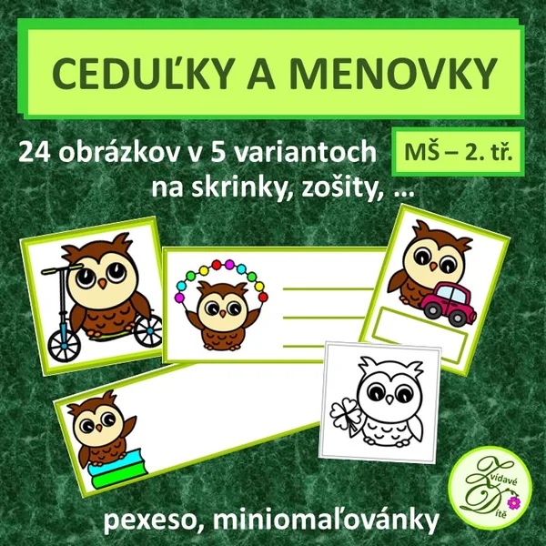 Ceduľky a menovky