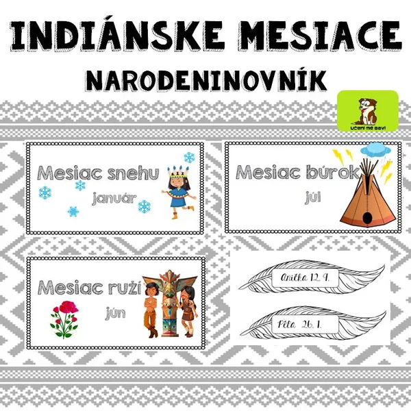 INDIÁNSKE MESIACE - NARODENINOVNÍK