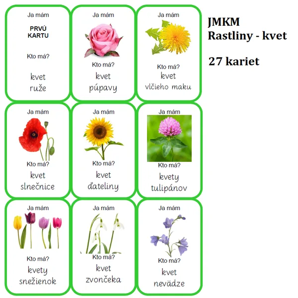 Ja mám, kto má? - Rastlina KVET