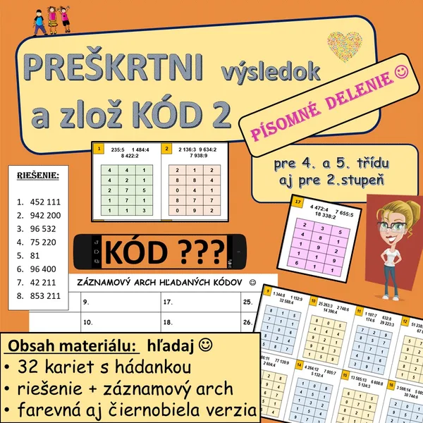 Preškrtni výsledok a zlož kód 2