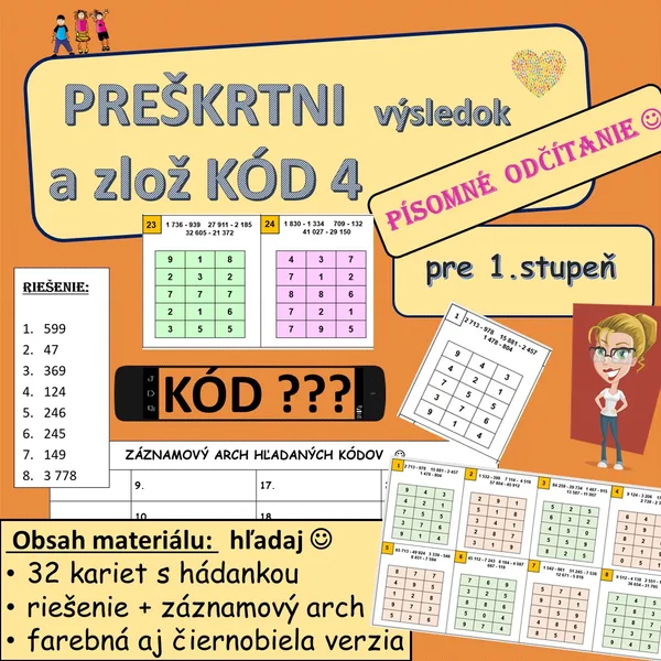 Preškrtni výsledok a zlož kód 4