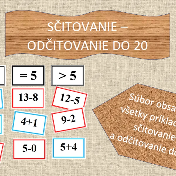 Matematika do 20 trochu inak