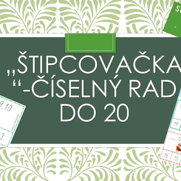 "Štipcovačka"- číselný rad do 20