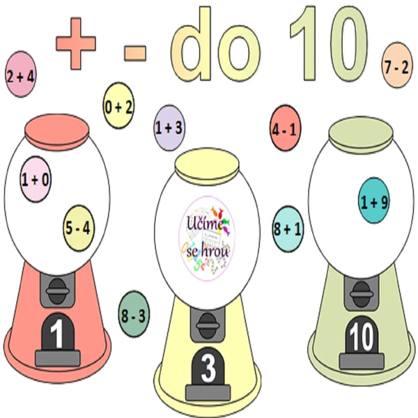 + - do 10 -  automat na žuvačky
