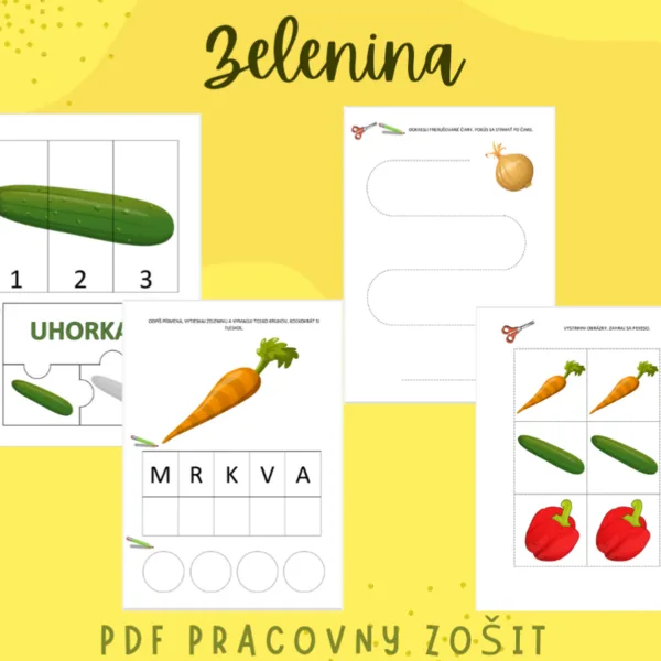 Pracovný zošit- ZELENINA 