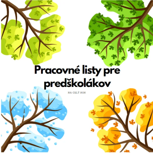 Pracovné listy pre predškolákov na celý rok 