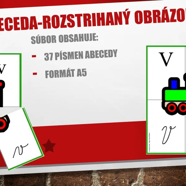 Abeceda - ROZSTRIHANÝ OBRÁZOK