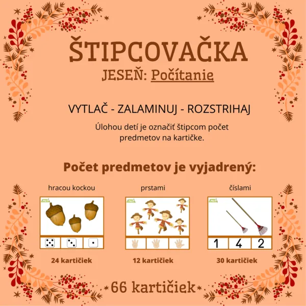 ŠTIPCOVAČKA - Jeseň: Počítanie