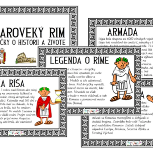 Staroveký Rím - kartičky