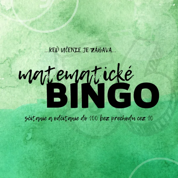 Matematické BINGO (sčítanie a odčítanie do 100 bez prechodu cez základ 10)