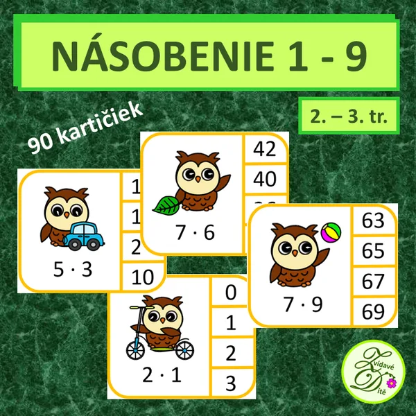 Násobenie 1-9