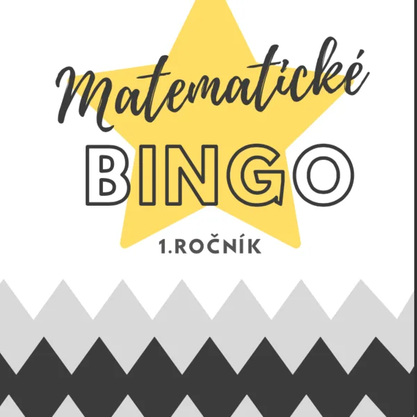 Matematické bingo - 1 . ročník - sčitovanie a odčitovanie 