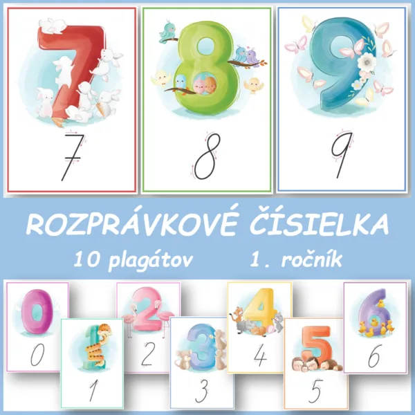Rozprávkové čísielka - plagáty