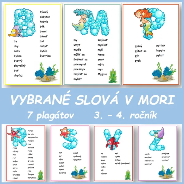 Vybrané slová v mori