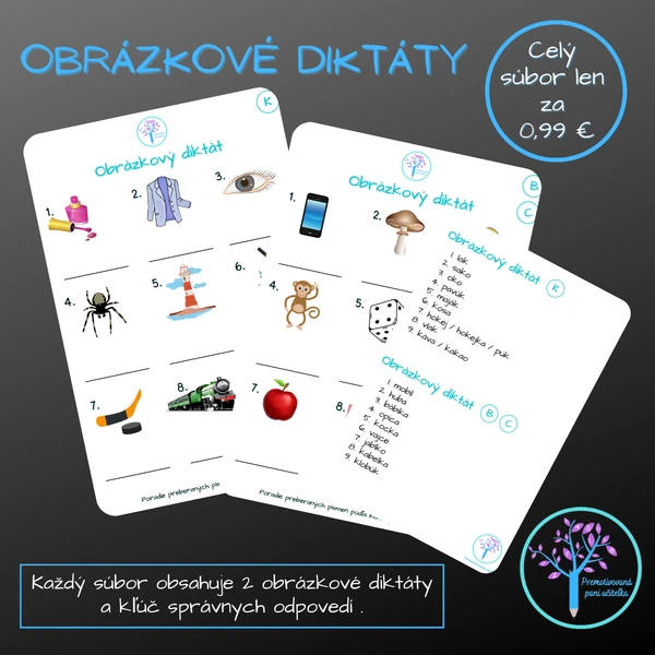 Súbor obrázkových diktátov 2 (koncepcia HUPS)