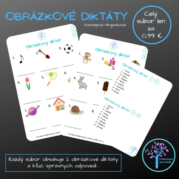 Súbor obrázkových diktátov 2 (koncepcia Virgovičová)